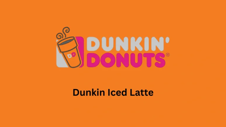 Dunkin Iced Latte