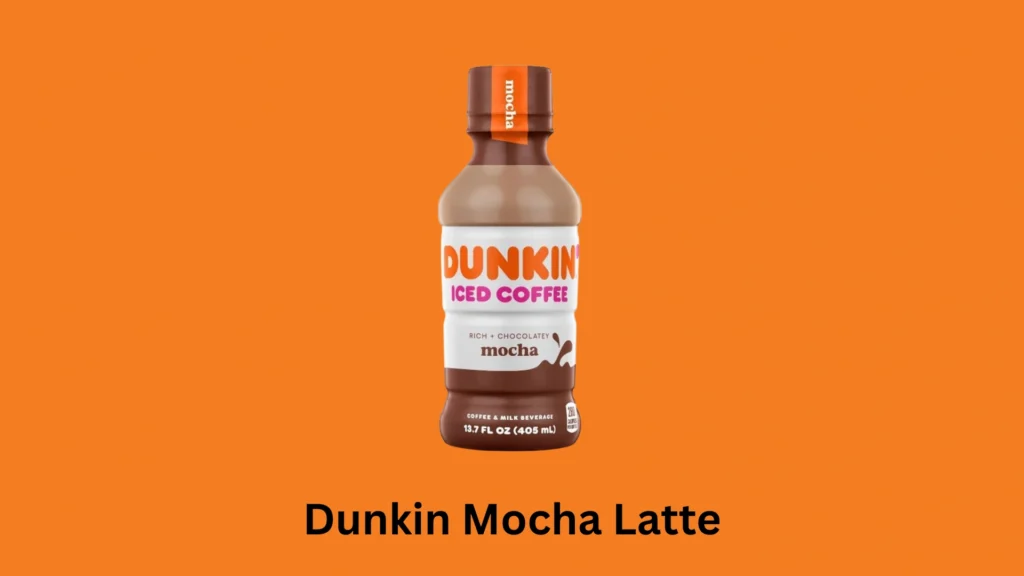 Dunkin Mocha Latte